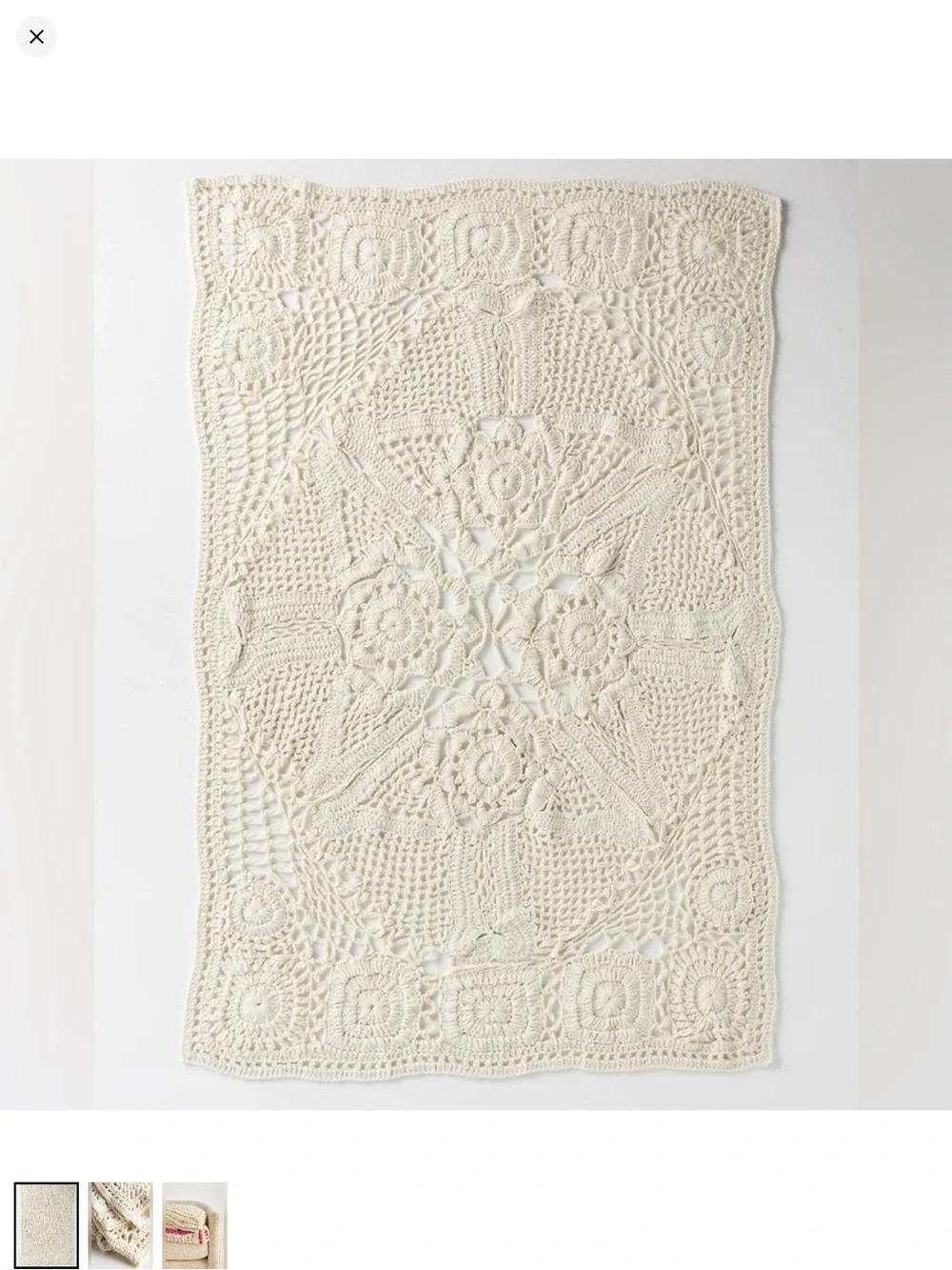Anthropologie Aspen knit crochet throw❤️❤️❤️❤️